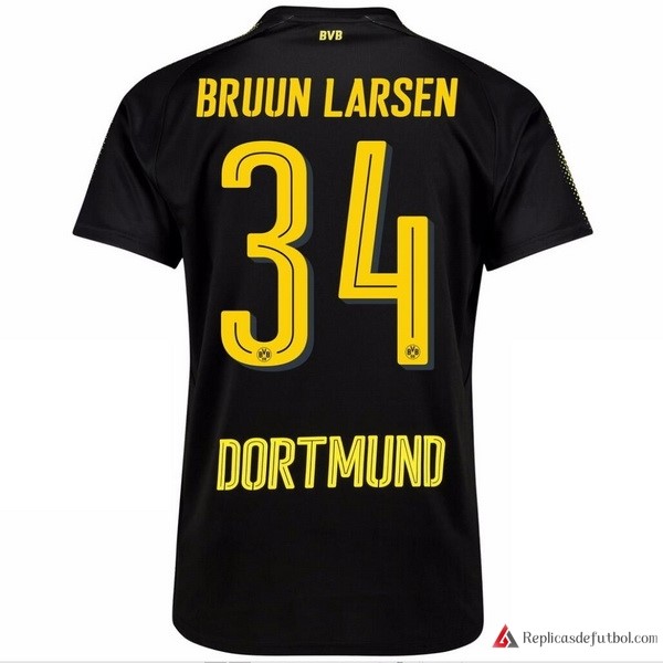 Camiseta Borussia Dortmund Segunda equipación Bruun Larsen 2017-2018